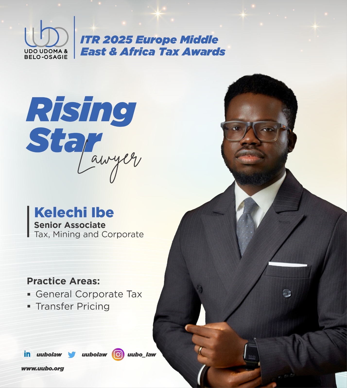 Kelechi Ibe Ranked as Rising Star in 2025 ITR World Tax Rankings