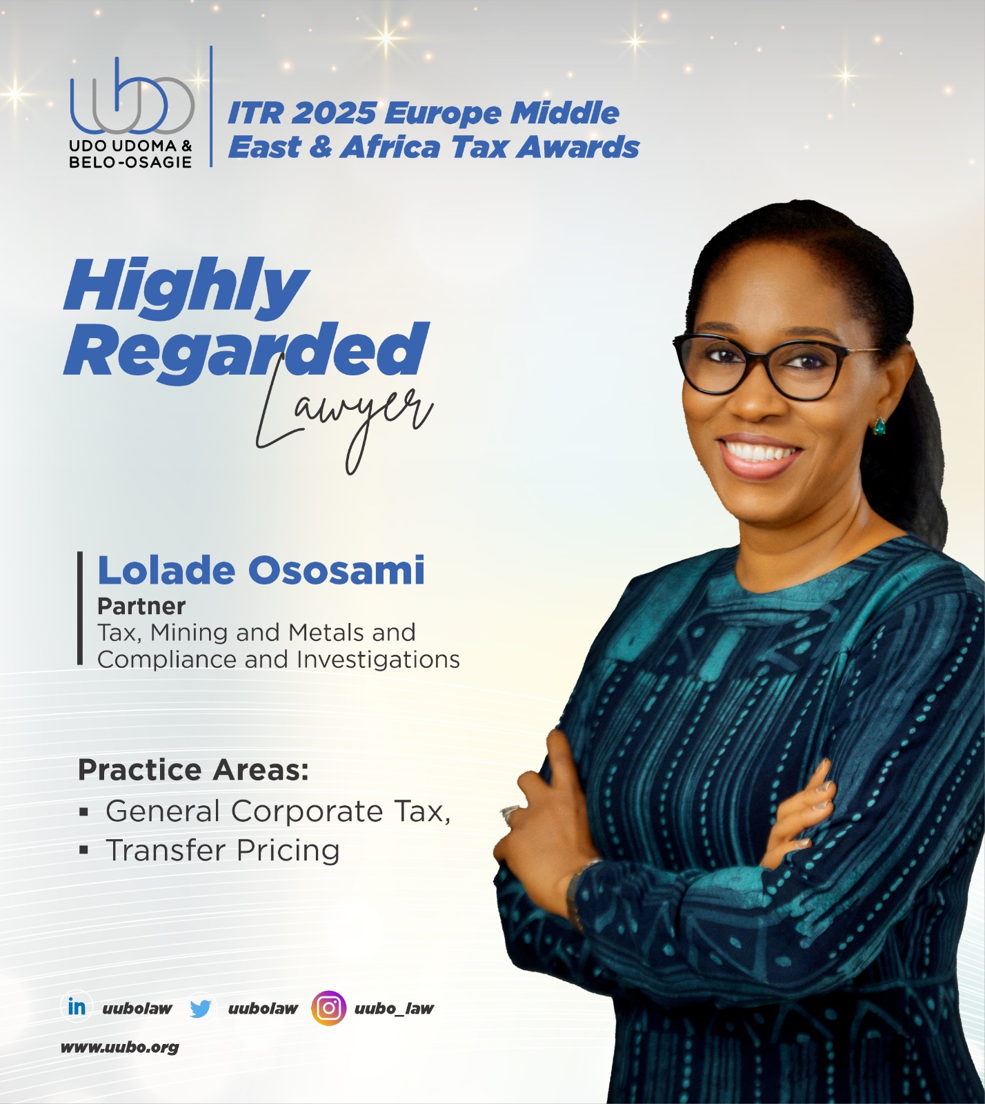 Lolade Ososami Ranked as Highly Regarded in 2025 ITR World Tax Rankings