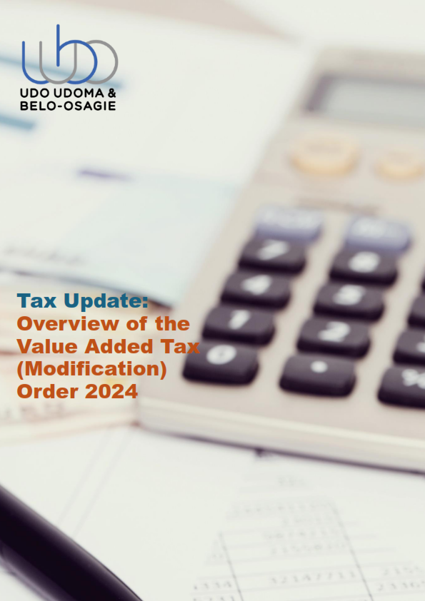 UUBO Tax Update - Overview of the Value Added Tax (Modification) Order 2024