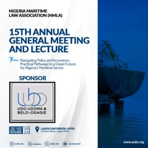 Udo Udoma & Belo-Osagie Sponsors Nigerian Maritime Law Association (NMLA) 2024 AGM and Lecture