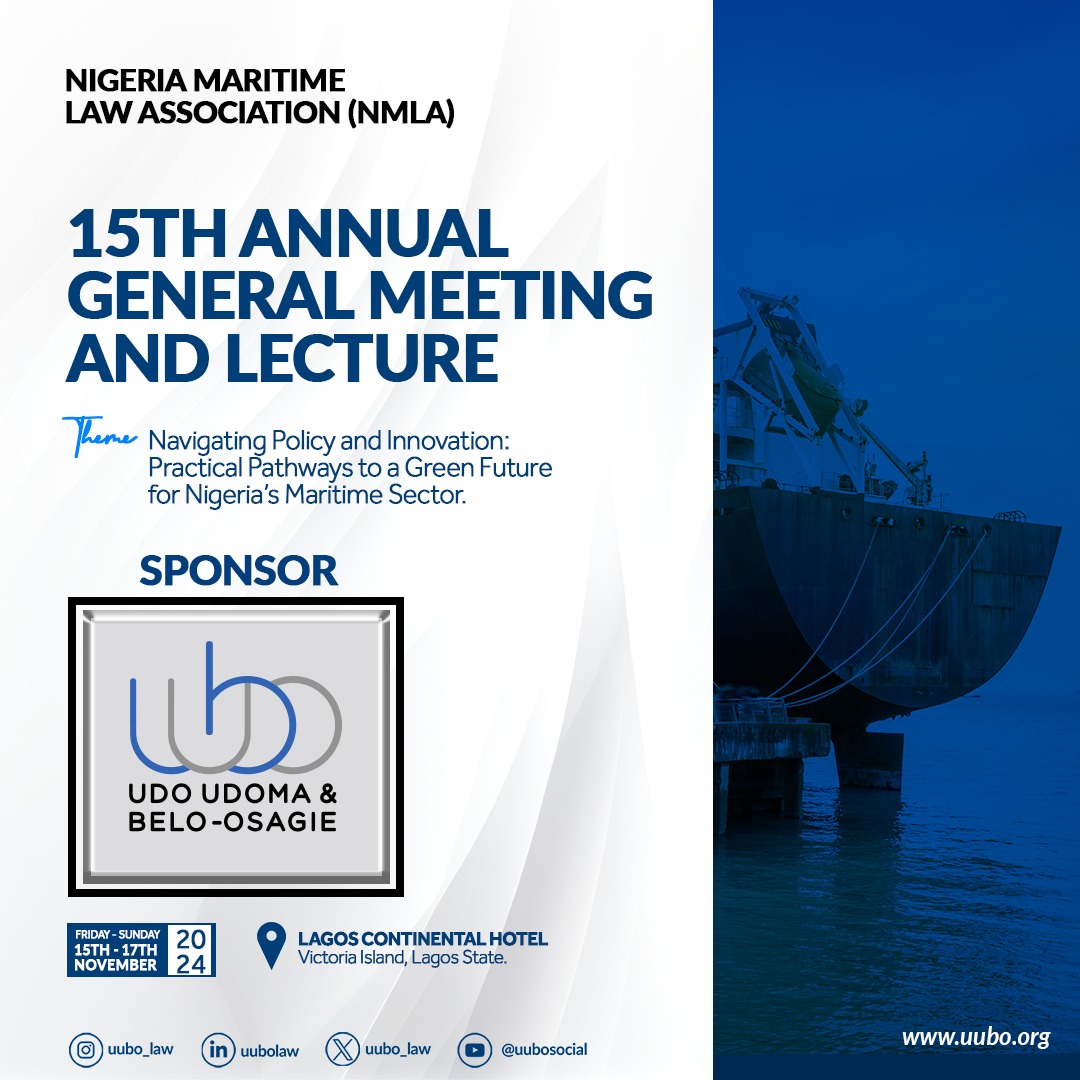 Udo Udoma & Belo-Osagie Sponsors Nigerian Maritime Law Association (NMLA) 2024 AGM and Lecture