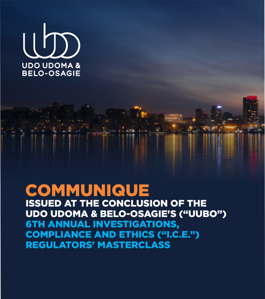 ICE Regulators Masterclass Communique