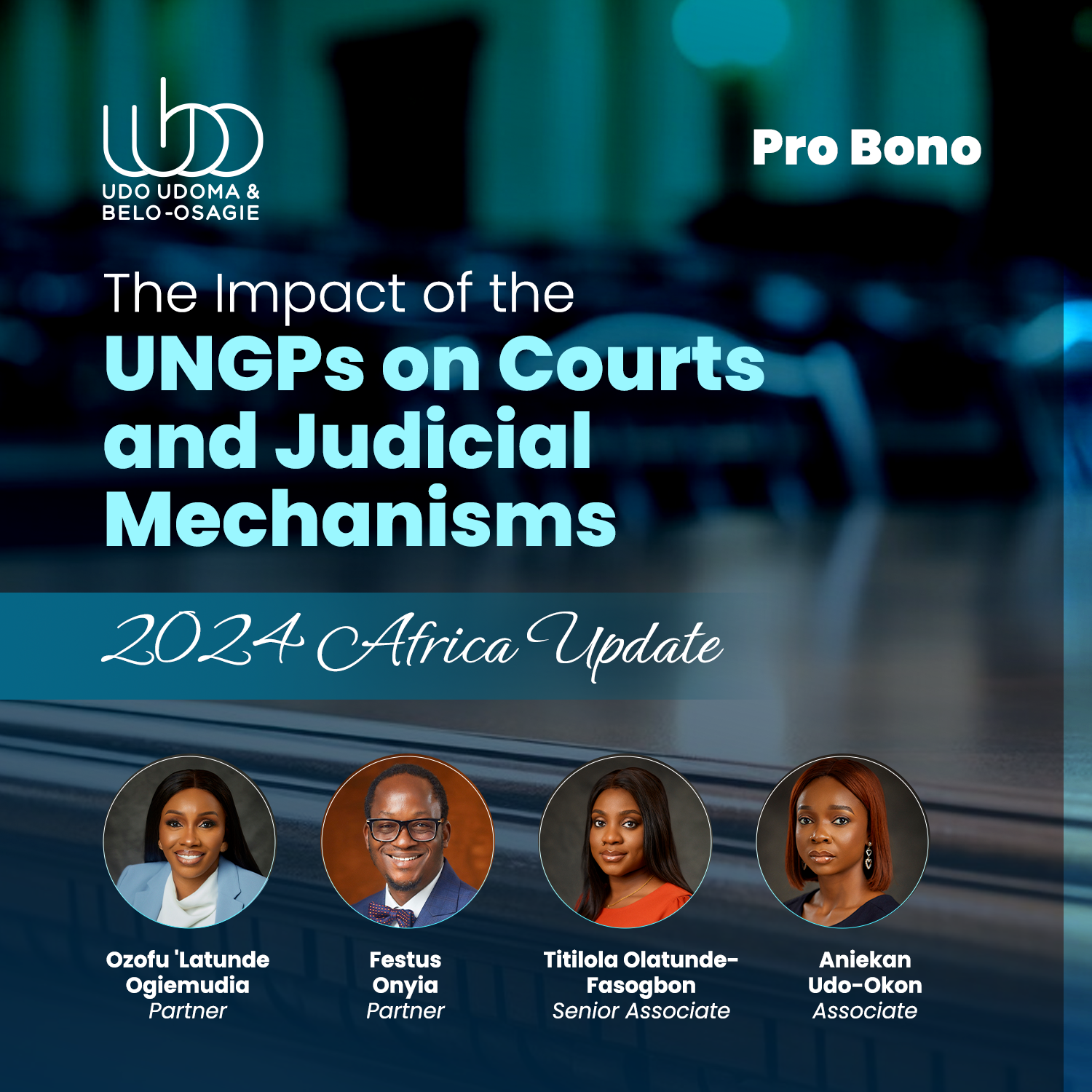 UUBO contributes to Debevoise & Plimpton's Impact of the UNGPs on Courts and Judicial Mechanisms: 2024 Africa Update Publication